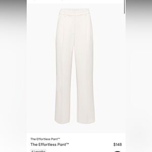 Aritzia The Effortless Pant in white